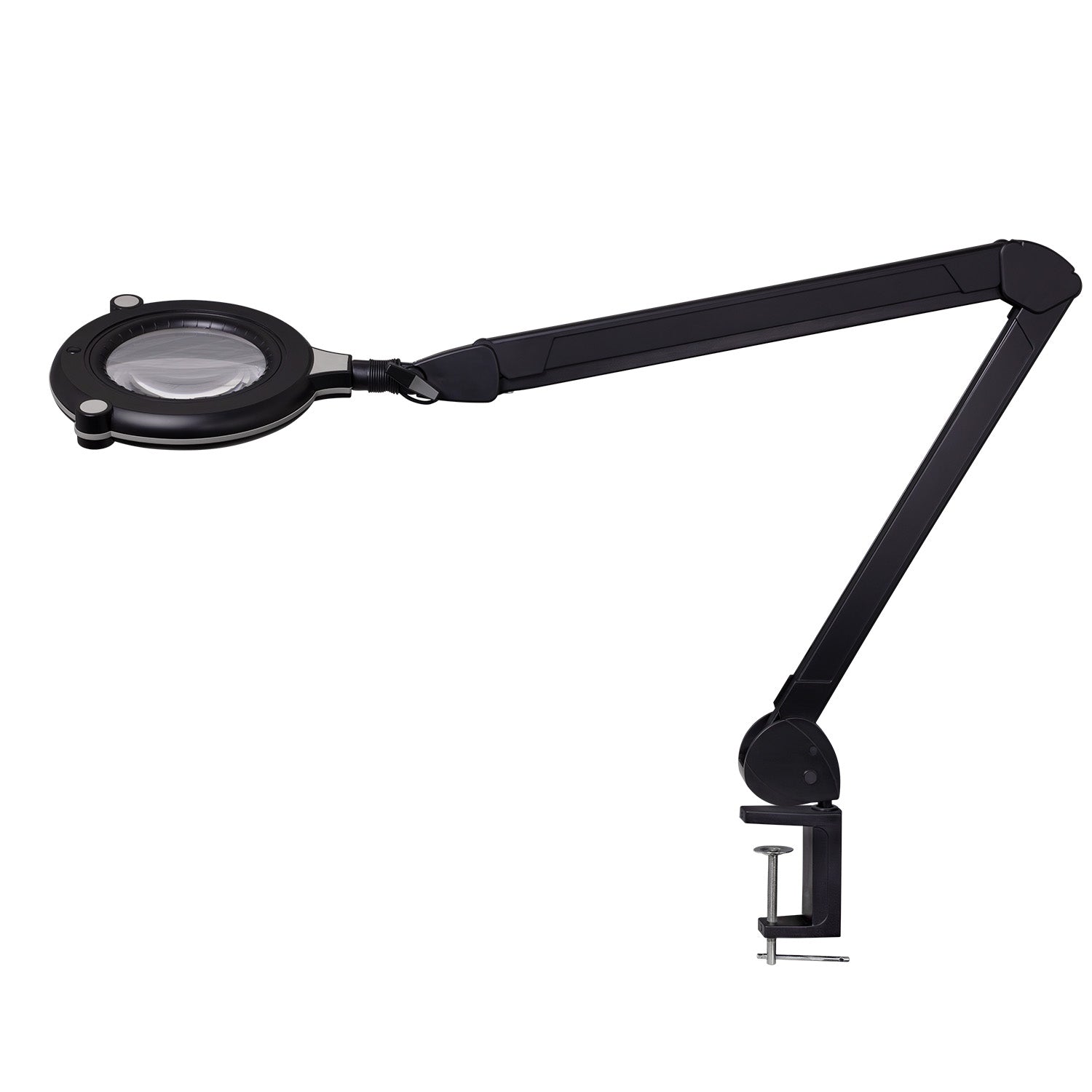 Lampe-loupe LED Lumeno 731X en noir avec lentille de 127 mm d'une clarté cristalline