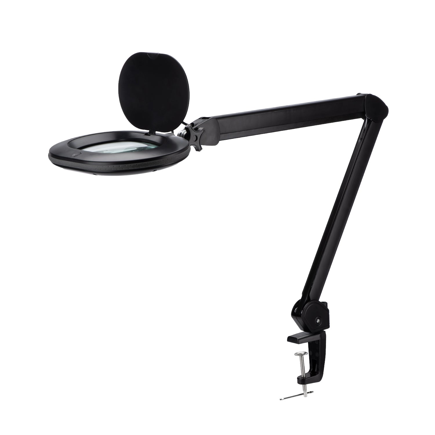 Lampe-loupe Lumeno 8613 en noir, 3 dioptries et pince de table