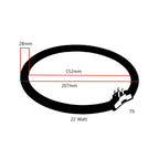 Tube de rechange Lumeno T9 6122, plan coté : 152 mm intérieur, 207 mm extérieur