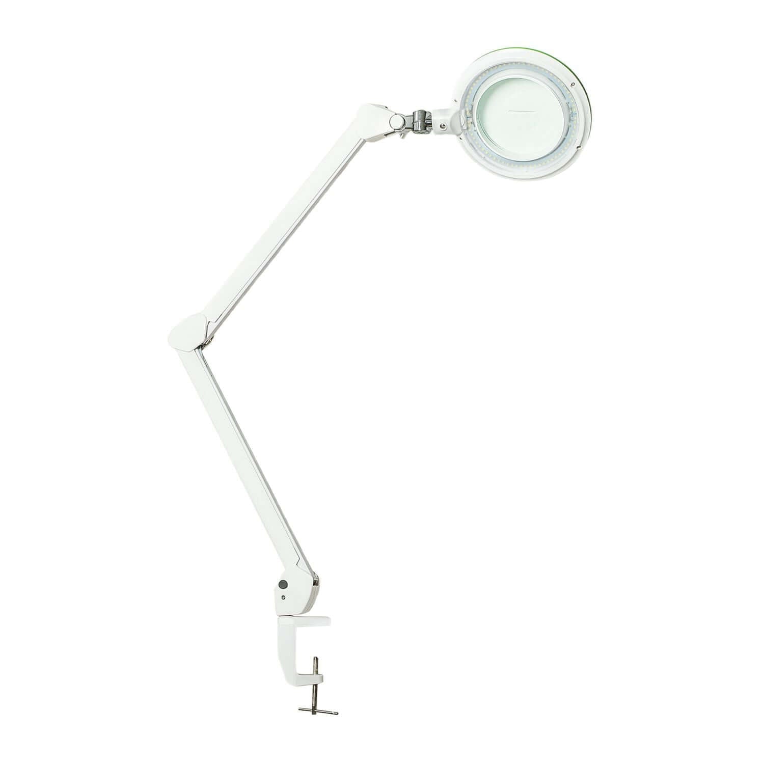 Lampe-loupe Lumeno Lambda M avec lentille en verre 3 dpt et protection en caoutchouc verte