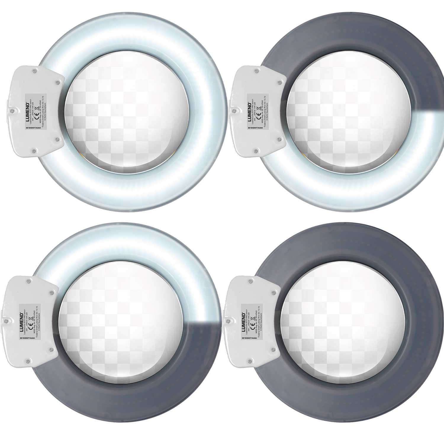 Commutation par segments Lumeno 824XPRO : anneau lumineux LED commutable par segments