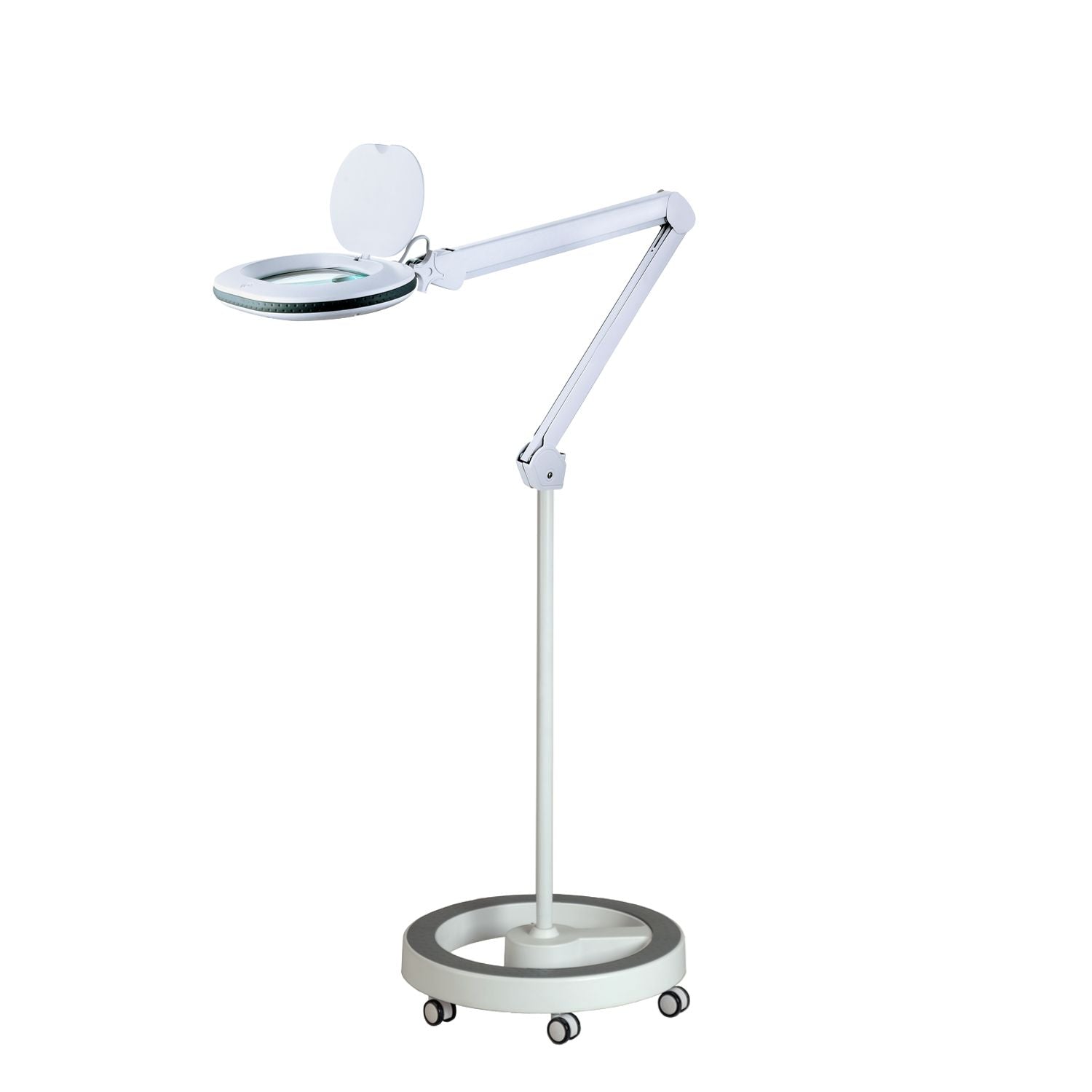 Lampe-loupe Lumeno 861X sur statif roulant à roulettes